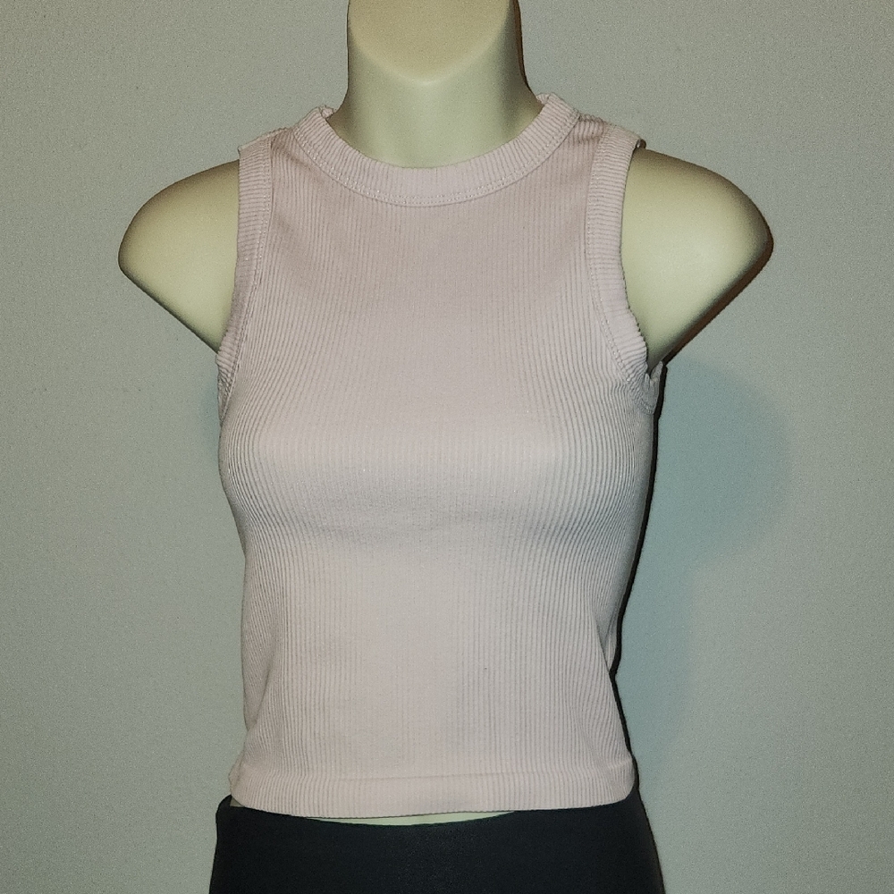 Suzette Collection Women's Sleeveless Ribbed Top - Light Pink